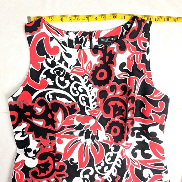 FINAL DAYS $5 Perceptions Red Black White Dress - CLOSET CLOSING   - Picture 6 of 9